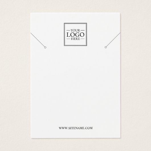 ビジネスカスタムロゴネックレスディスプレイカード (正面)