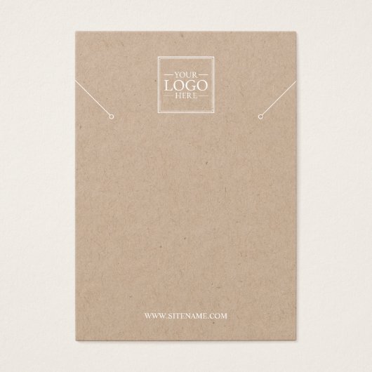 ビジネスカスタムロゴネックレスディスプレイカード (正面)