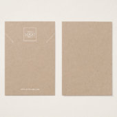 ビジネスカスタムロゴネックレスディスプレイカード (正面&裏面)