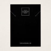 ビジネスカスタムロゴネックレスディスプレイカード (正面)