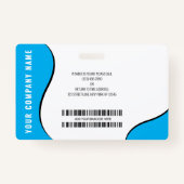 ビジネスカスタムロゴフォト従業員IDバッジ バッジ (裏面)