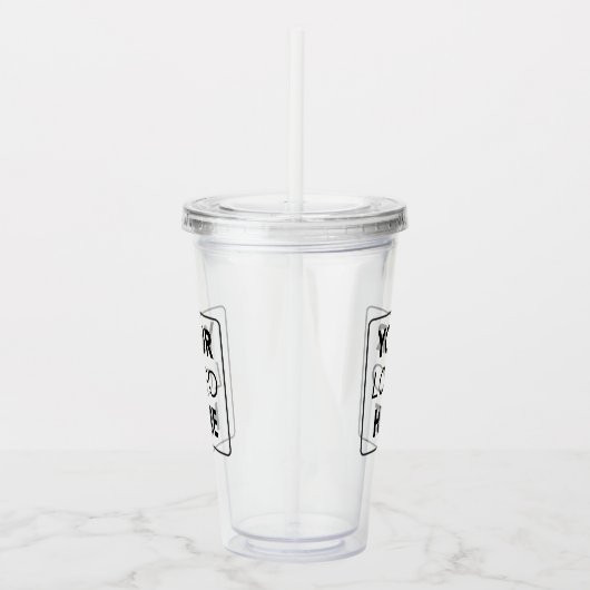 ビジネスカスタムロゴプロフェッショナル アクリルタンブラー (右)