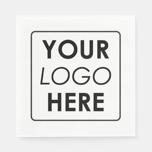 ビジネスカスタムロゴプロフェッショナル スタンダードランチョンナプキン (正面)