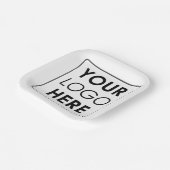 ビジネスカスタムロゴプロフェッショナル ペーパープレート (傾斜あり)