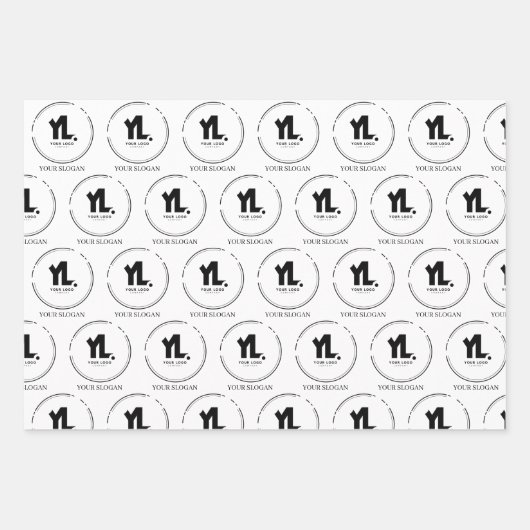 ビジネスカスタムロゴプロフェッショナル ラッピングペーパーシート (正面2)