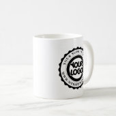 ビジネスカスタムロゴ付きゴム印 コーヒーマグカップ (正面右)