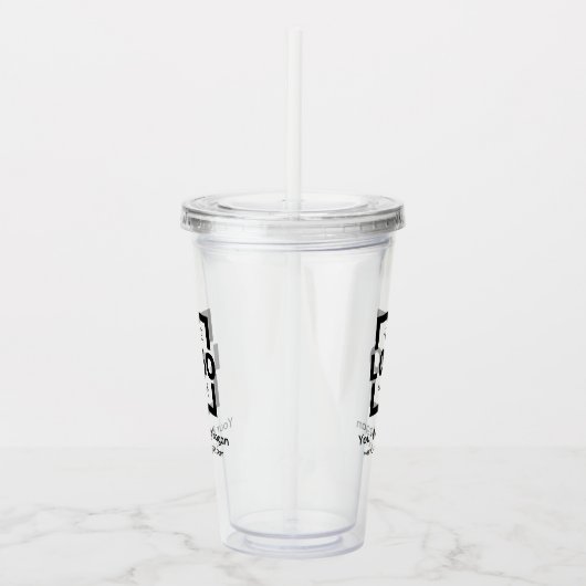 ビジネスカスタムロゴ会社のプロモーション アクリルタンブラー (右)