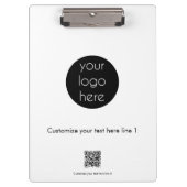 ビジネスカスタムロゴ会社のプロモーション クリップボード (正面)