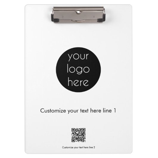 ビジネスカスタムロゴ会社のプロモーション クリップボード (正面)