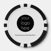 ビジネスカスタムロゴ会社のプロモーション ポーカーチップ (正面)