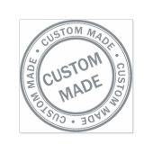 ビジネスカスタムロゴ会社グレー セルフインキングスタンプ (デザイン)