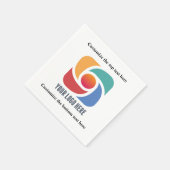 ビジネスカスタムロゴ会社パーティーの追加 スタンダードカクテルナプキン (角)