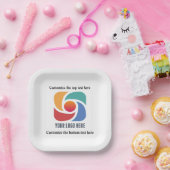 ビジネスカスタムロゴ会社パーティーの追加 ペーパープレート (パーティー)