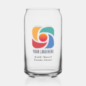 ビジネスカスタムロゴ会社マーケティングの追加 ガラス缶 (裏面)