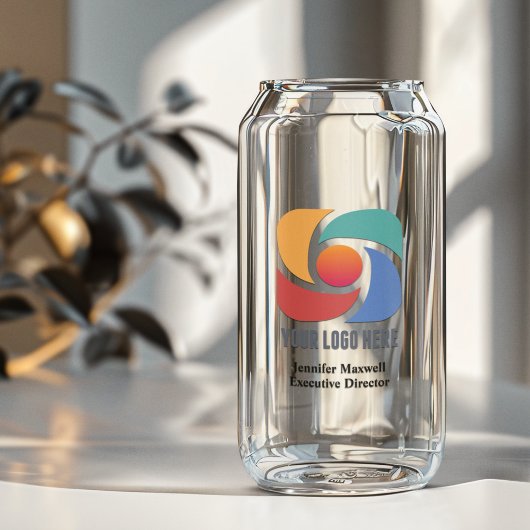 ビジネスカスタムロゴ会社マーケティングの追加 ガラス缶