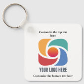 ビジネスカスタムロゴ会社マーケティングの追加 キーホルダー (正面)