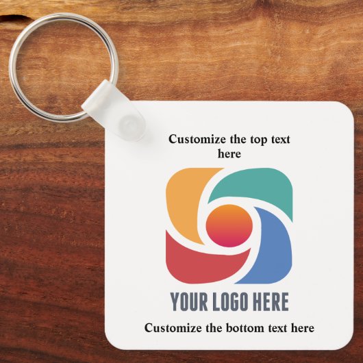 ビジネスカスタムロゴ会社マーケティングの追加 キーホルダー (正面)