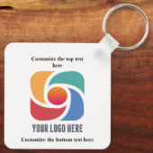 ビジネスカスタムロゴ会社マーケティングの追加 キーホルダー (裏面)