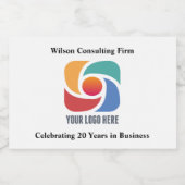 ビジネスカスタムロゴ会社マーケティングの追加 スパークリングワインラベル (シングルラベル)