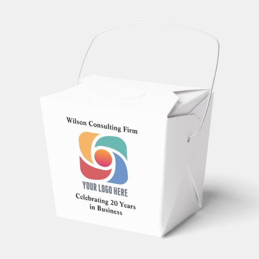 ビジネスカスタムロゴ会社マーケティングの追加 フェイバーボックス (正面サイド)