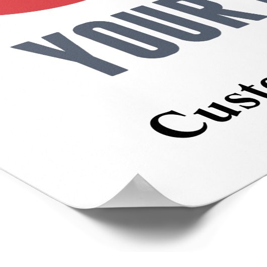 ビジネスカスタムロゴ会社マーケティングの追加 ポスター (角)