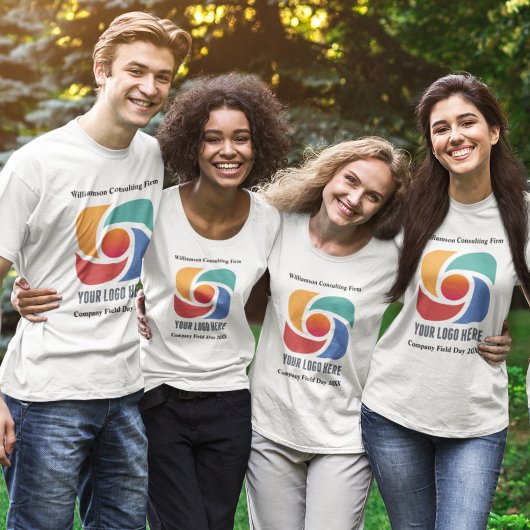 ビジネスカスタムロゴ会社マーケティングの追加 Tシャツ