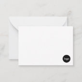 ビジネスカスタムロゴ会社 ノートカード (裏面)