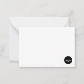 ビジネスカスタムロゴ会社 ノートカード (正面)