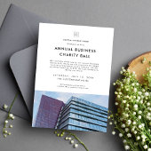 ビジネスカスタムロゴ写真チャリティイベントパーティー 招待状