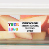 ビジネスカスタムロゴ名の差出人住所ラベル ラベル (貼付)