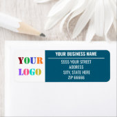 ビジネスカスタムロゴ名の差出人住所ラベル ラベル (インサイチュ)