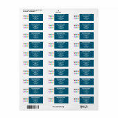 ビジネスカスタムロゴ名の差出人住所ラベル ラベル (フルシート)