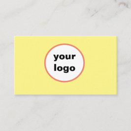 ビジネスカスタムロゴ名シンプルイエローカード 名刺