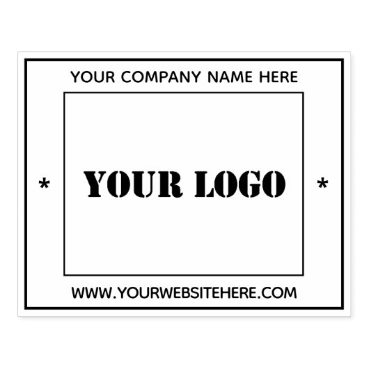 ビジネスカスタムロゴ名プロフェッショナルスタンプ ラバースタンプ (インプリント)