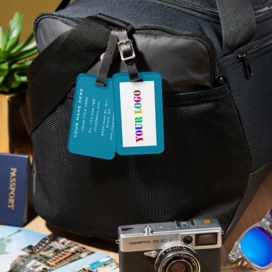 ビジネスカスタムロゴ名文字情報ラゲージタグ ラゲッジタグ (正面&裏面)