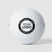 ビジネスカスタムロゴ名白黒のプロモーション ゴルフボール (正面)