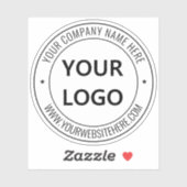 ビジネスカスタムロゴ名Webサイトのステッカー シール (シート)