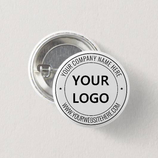ビジネスカスタムロゴ名Webサイトのラウンドボタン 缶バッジ (正面&裏面)