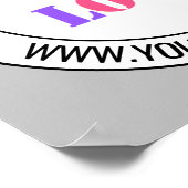 ビジネスカスタムロゴ名Webサイトポスターの ポスター (角)