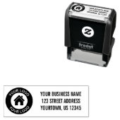 ビジネスカスタムロゴ差出人住所 セルフインキングスタンプ (インサイチュ)