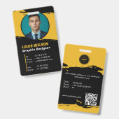 ビジネスカスタムロゴ従業員の写真ID バッジ (正面＆裏面)