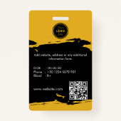 ビジネスカスタムロゴ従業員の写真ID バッジ (裏面)