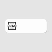 ビジネスカスタムロゴ従業員スタッフのドライイレース 名札 (正面)