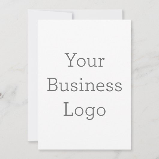 フラット招待状, サイズ: 12.7cm x 17.8cm, ペーパー: シグネチャーマット, 封筒: ホワイト (正面)