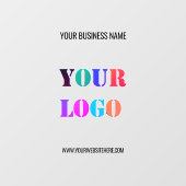 ビジネスカスタムロゴ文字のプロモーションウィンドウの固定 ウィンドウサイン (シート)