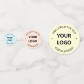 ビジネスカスタムロゴ文字パーティー紙吹雪テンプレート コンフェッティ (正面)