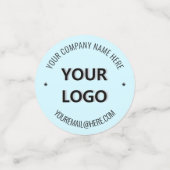 ビジネスカスタムロゴ文字パーティー紙吹雪テンプレート コンフェッティ (スモール正面)