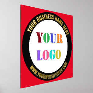 ビジネスカスタムロゴ文字フォイルプリントあなたの色 箔ポスター