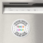 ビジネスカスタムロゴ文字マグネットテンプレート マグネット (インサイチュ (食洗機))