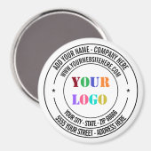 ビジネスカスタムロゴ文字マグネットテンプレート マグネット (正面/裏面)